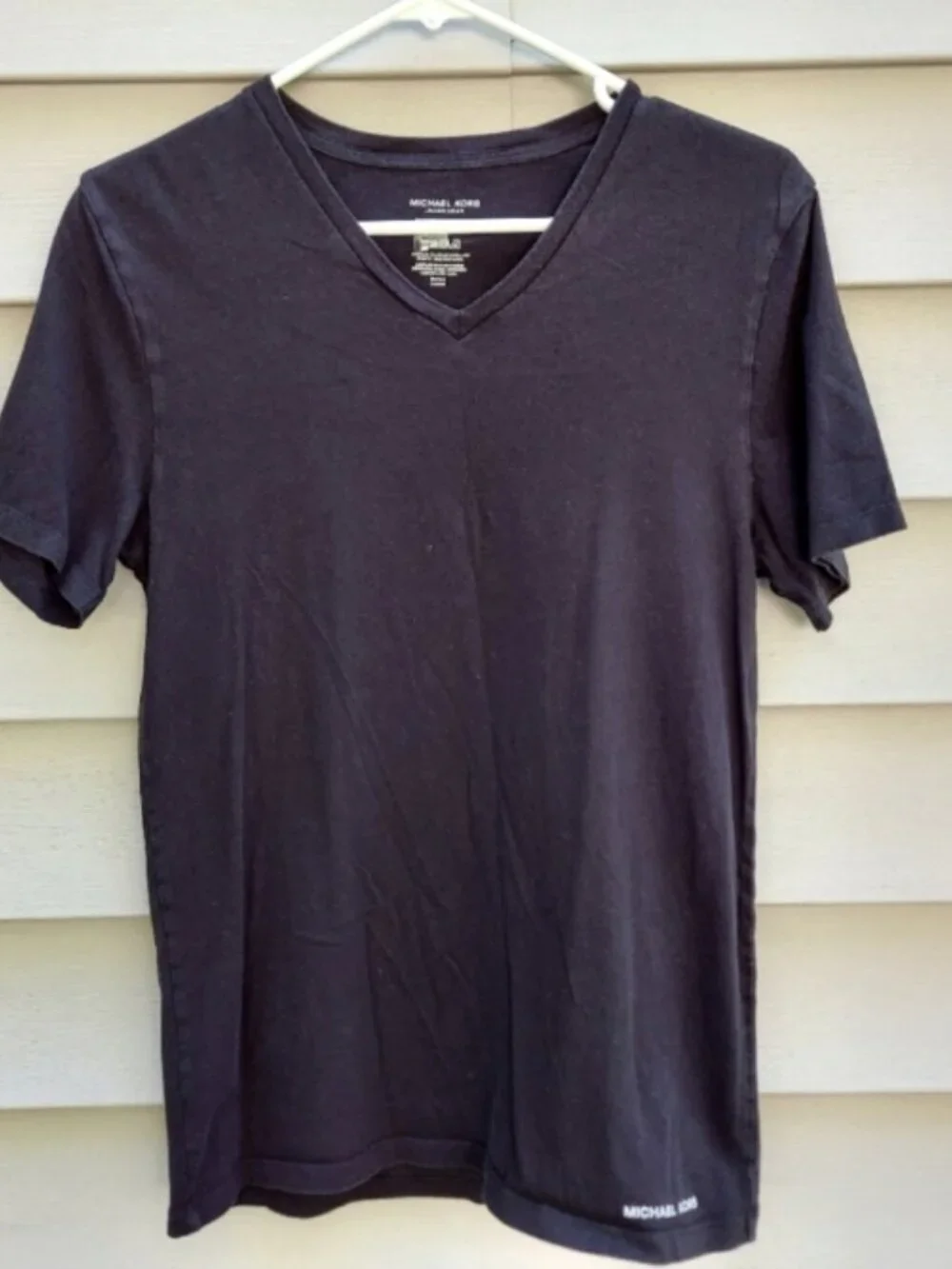 Michael Kors woman's dark black V-Neck Tee size SP
